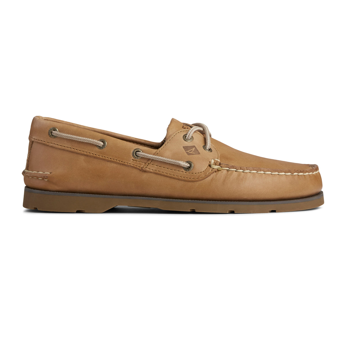 Leeward 2 Eye men's boat shoe in sahara #colour_sahara