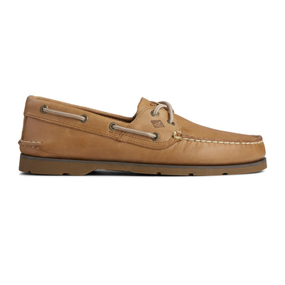 Leeward 2 Eye men's boat shoe in sahara #colour_sahara