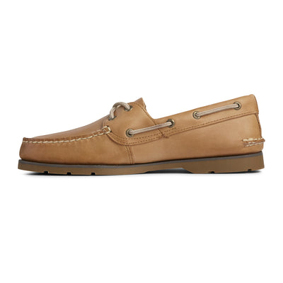 Leeward 2 Eye men's boat shoe in sahara #colour_sahara