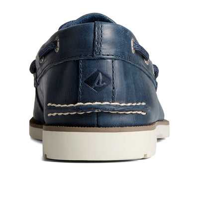 Leeward 2 Eye men's boat shoe in navy #colour_navy